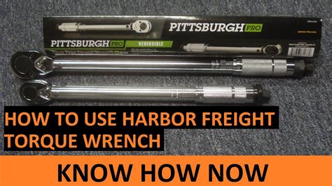 The scales of these click type wrenches are shown on the 12 inch drive and 38 inch drives. . Harbor freight torque wrench